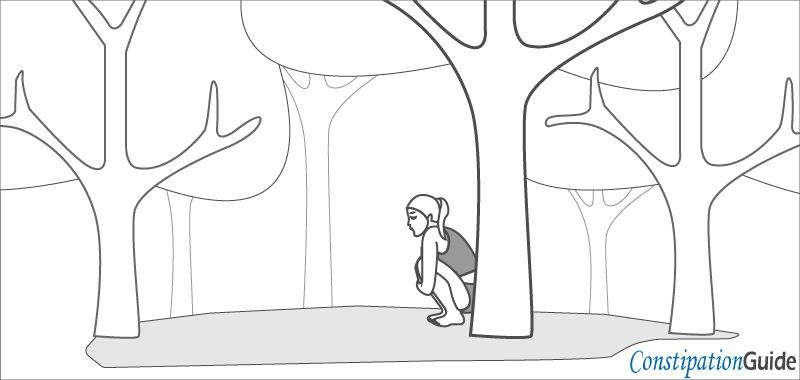 squatting in the middle of the nature image